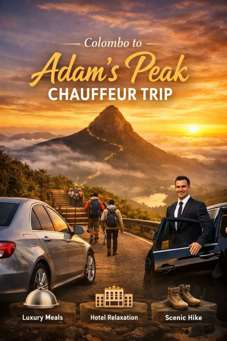 Colombo to Adam’s Peak chauffeur trip – private transport Sri Lanka