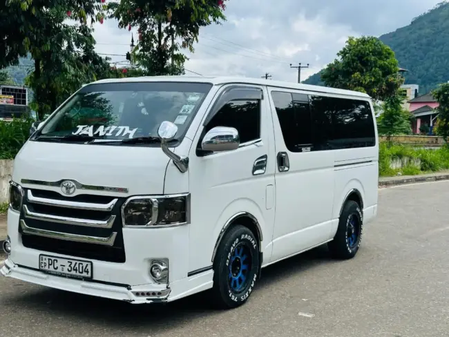 Toyota KDH for rent from Lanka Rent a Car