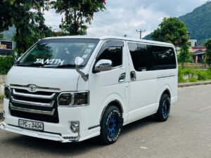 Toyota Hiace KDH van rental in Sri Lanka — spacious travel for families and groups